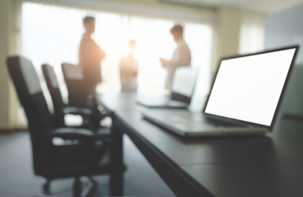 business concept with copy space. office desk table with pen foc